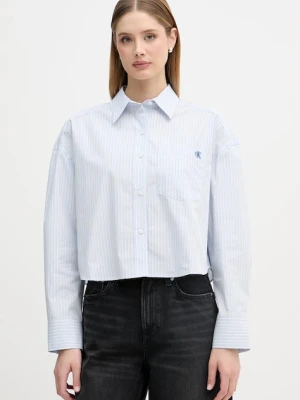 Calvin Klein Jeans bluzka koszulowa damska bawełniana