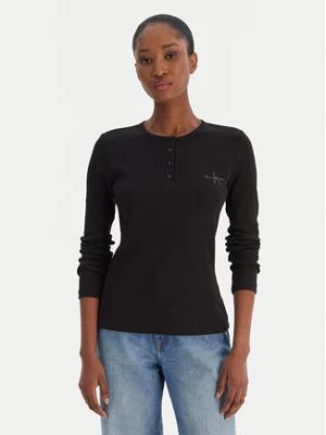 Calvin Klein Jeans Bluzka LV047E201G Czarny Regular Fit