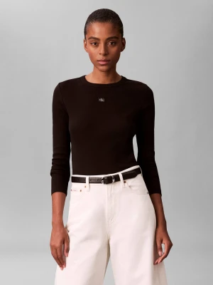 Calvin Klein Jeans Bluzka | Slim Fit czarny