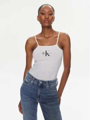 Calvin Klein Jeans Body Monologo J20J223421 Biały Slim Fit