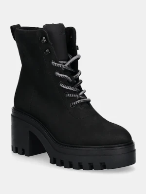 Calvin Klein Jeans botki CHUNKY HEELED ZIP BOOT LTH