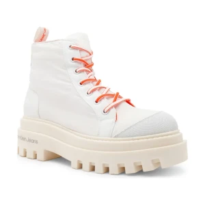 Calvin Klein Jeans Botki TOOTHY COMBAT BOOT SOFTNY | z dodatkiem skóry