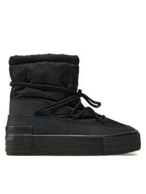 Calvin Klein Jeans Botki Vulc Flatform Snow Boot Wn YW0YW01591 Czarny