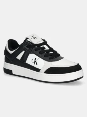 Calvin Klein Jeans buty BASKET CUP LOW LACEUP LTH MIX męskie kolor czarny YM0YM01308