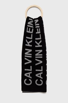 Calvin Klein Jeans Czapka i szalik kolor czarny K50K507240.4890