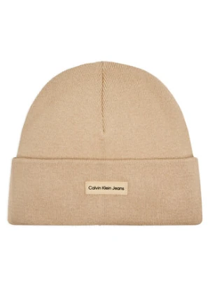 Calvin Klein Jeans Czapka Inst Patch Beanie K50K512142 Beżowy