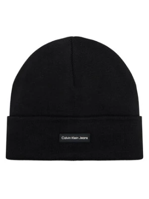 Calvin Klein Jeans Czapka Inst Patch Beanie K60K612322 Czarny