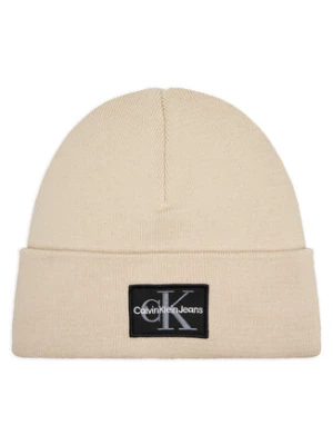 Calvin Klein Jeans Czapka Mono Logo Patch Beanie K50K512148 Beżowy