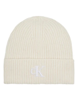 Calvin Klein Jeans Czapka Thick Embroidery Beanie K60K612321 Écru