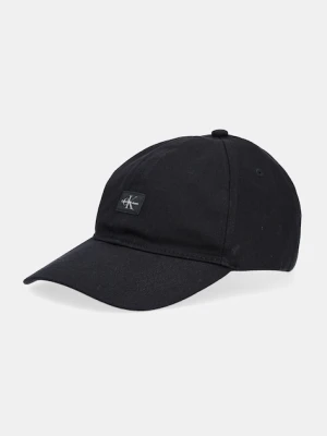 Calvin Klein Jeans czapka z daszkiem bawełniana kolor czarny gładka LV04G5001G