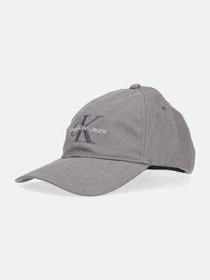 Calvin Klein Jeans czapka z daszkiem bawełniana kolor szary z aplikacją LV04G5004G
