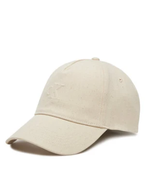 Calvin Klein Jeans Czapka z daszkiem Embossed Ck Cap LV04K5049G Beżowy