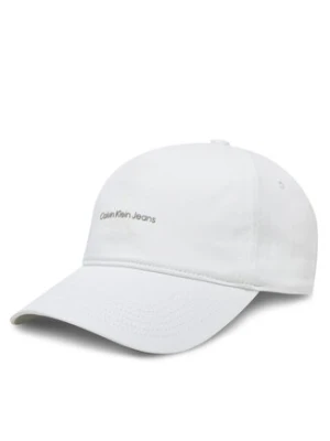 Calvin Klein Jeans Czapka z daszkiem Printed Monologo Cap LV04K5027G Biały