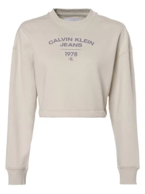 Calvin Klein Jeans Damska bluza nierozpinana Kobiety beżowy nadruk,