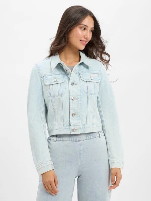 Calvin Klein Jeans Damska kurtka dżinsowa Kobiety Bawełna niebieski jednolity,