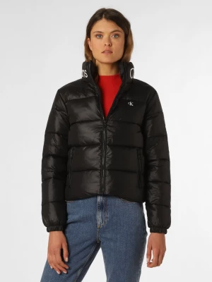 Calvin Klein Jeans Damska kurtka pikowana Kobiety Sztuczne włókno czarny jednolity,