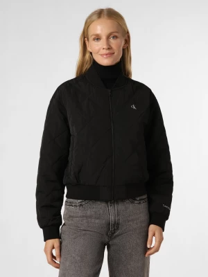Calvin Klein Jeans Damska kurtka pikowana Kobiety Sztuczne włókno czarny jednolity,