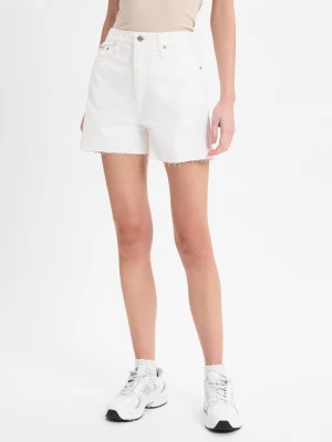 Calvin Klein Jeans Damskie szorty dżinsowe Kobiety Bawełna biały jednolity,