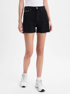 Calvin Klein Jeans Damskie szorty dżinsowe Kobiety Bawełna czarny jednolity,