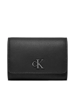Calvin Klein Jeans Duży Portfel Damski Minimal Monogram Med K60K612376 Czarny