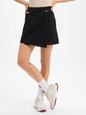 Calvin Klein Jeans Dżinsowa spódnica damska Kobiety Bawełna czarny jednolity,