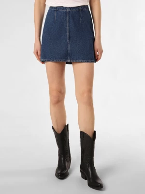 Calvin Klein Jeans Dżinsowa spódnica damska Kobiety Bawełna niebieski jednolity,