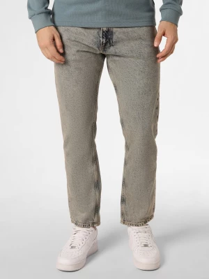 Calvin Klein Jeans Dżinsy - Authentic Straight Mężczyźni Bawełna niebieski jednolity,