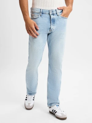 Calvin Klein Jeans Dżinsy Mężczyźni Bawełna niebieski jednolity,