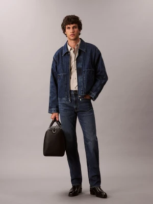 Calvin Klein Jeans Dżinsy Mężczyźni Bawełna niebieski jednolity,