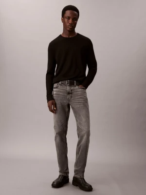 Calvin Klein Jeans Dżinsy slim Mężczyźni Bawełna szary jednolity,