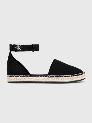 Calvin Klein Jeans espadryle ANKLE ESPADRILLE BTW kolor czarny YW0YW01027 YW0YW01027