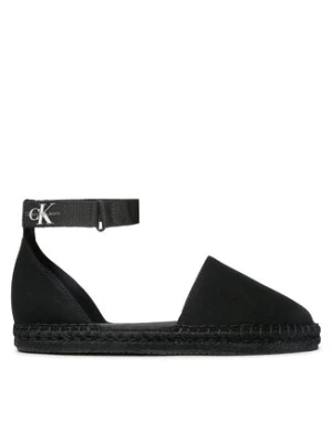 Calvin Klein Jeans Espadryle Ankle Espadrille YW0YW01027 Czarny