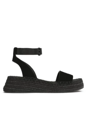 Calvin Klein Jeans Espadryle Sporty Wedge Rope Su Con YW0YW00977 Czarny