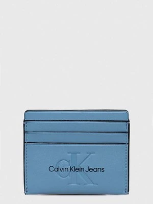 Calvin Klein Jeans etui na karty kolor niebieski