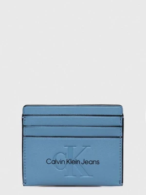 Calvin Klein Jeans etui na karty kolor niebieski