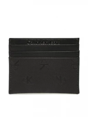 Calvin Klein Jeans Etui na karty kredytowe Monogram Soft Cardholder 6Cc Aop K50K510150 Czarny