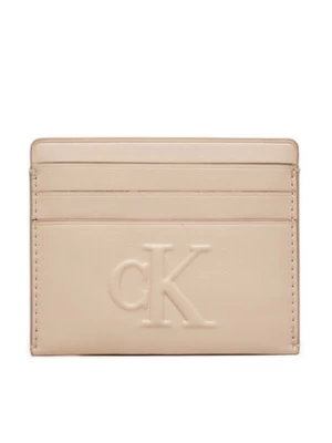 Calvin Klein Jeans Etui na karty kredytowe Sculpted Cardcase K60K612747 Beżowy