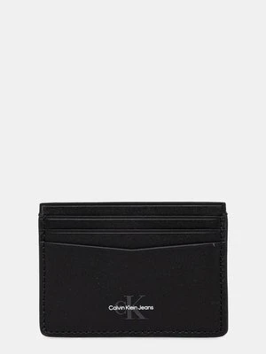 Calvin Klein Jeans etui na karty skórzane kolor czarny K50K513180