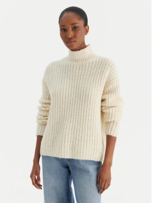 Calvin Klein Jeans Golf Brushed Wool Ls LV044D361G Biały Regular Fit