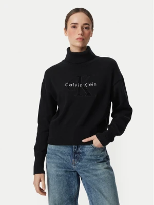 Calvin Klein Jeans Golf LV047H329G Czarny Regular Fit