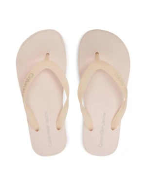 Calvin Klein Jeans Japonki Beach Sandal Flatform Logo YW0YW01092 Różowy