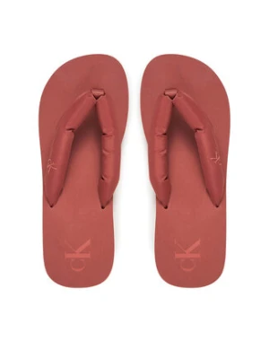 Calvin Klein Jeans Japonki Beach Sandal Flatform Ttxr Satin YW0YW01723 Brązowy
