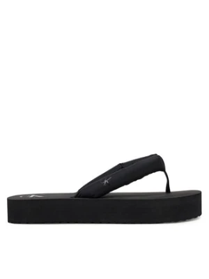 Calvin Klein Jeans Japonki Beach Sandal Flatform Ttxr Satin YW0YW01723 Czarny