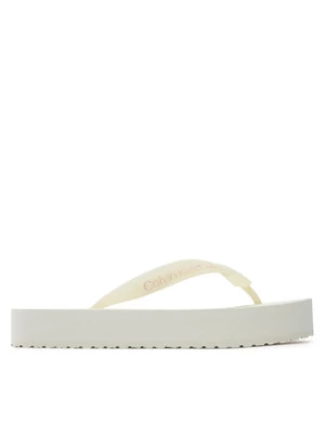 Calvin Klein Jeans Japonki Beach Sandal Flatform YW0YW01620 Écru