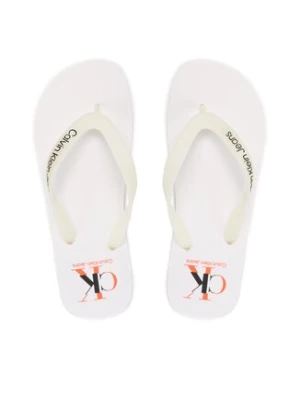 Calvin Klein Jeans Japonki Beach Sandal Logo YM0YM00656 Biały