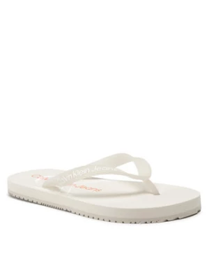 Calvin Klein Jeans Japonki Beach Sandal Monogram Tpu YW0YW00098 Biały