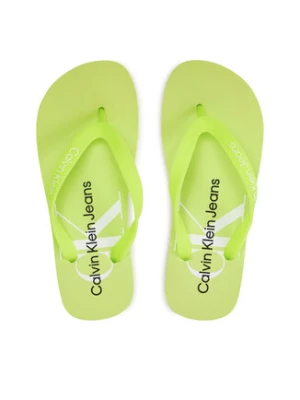 Calvin Klein Jeans Japonki Beach Sandal Monologo Tpu YW0YW01246 Zielony