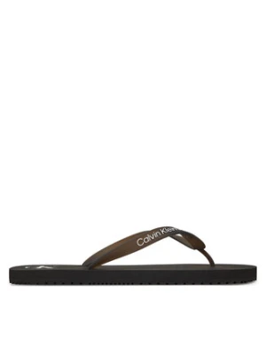Calvin Klein Jeans Japonki Beach Sandal Transparent Tpu YM0YM01267 Czarny