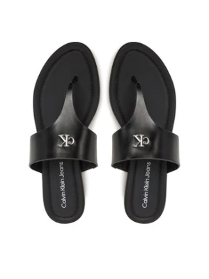 Calvin Klein Jeans Japonki Flat Sandal Toepost Mg YW0YW01691 Czarny