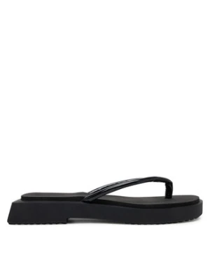 Calvin Klein Jeans Japonki Sq Low Wedge Sandal Stitch YW0YW01716 Czarny